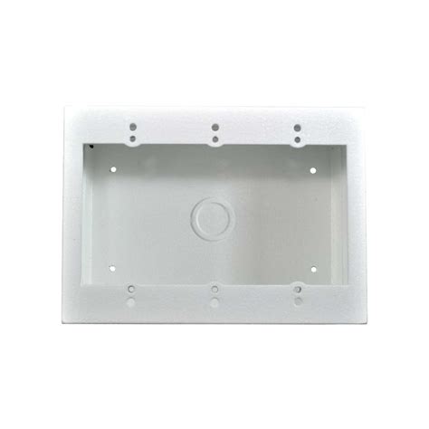 3 gang exterior electrical box|3 gang surface mount box.